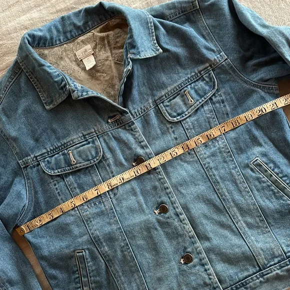 Vintage Denim and Toile Jacket - Picture 8 of 9